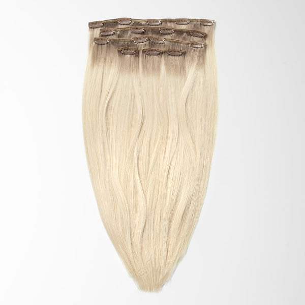 Clip in - Light Ash Blonde Root 16B+60B Clip in - Light Ash Blonde Root 16B+60B