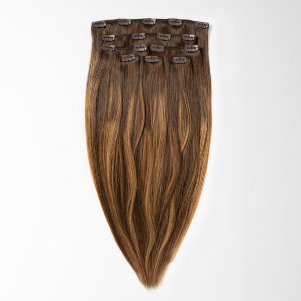 Clip in - Warm Brown Balayage 2+7 Clip in - Warm Brown Balayage 2+7
