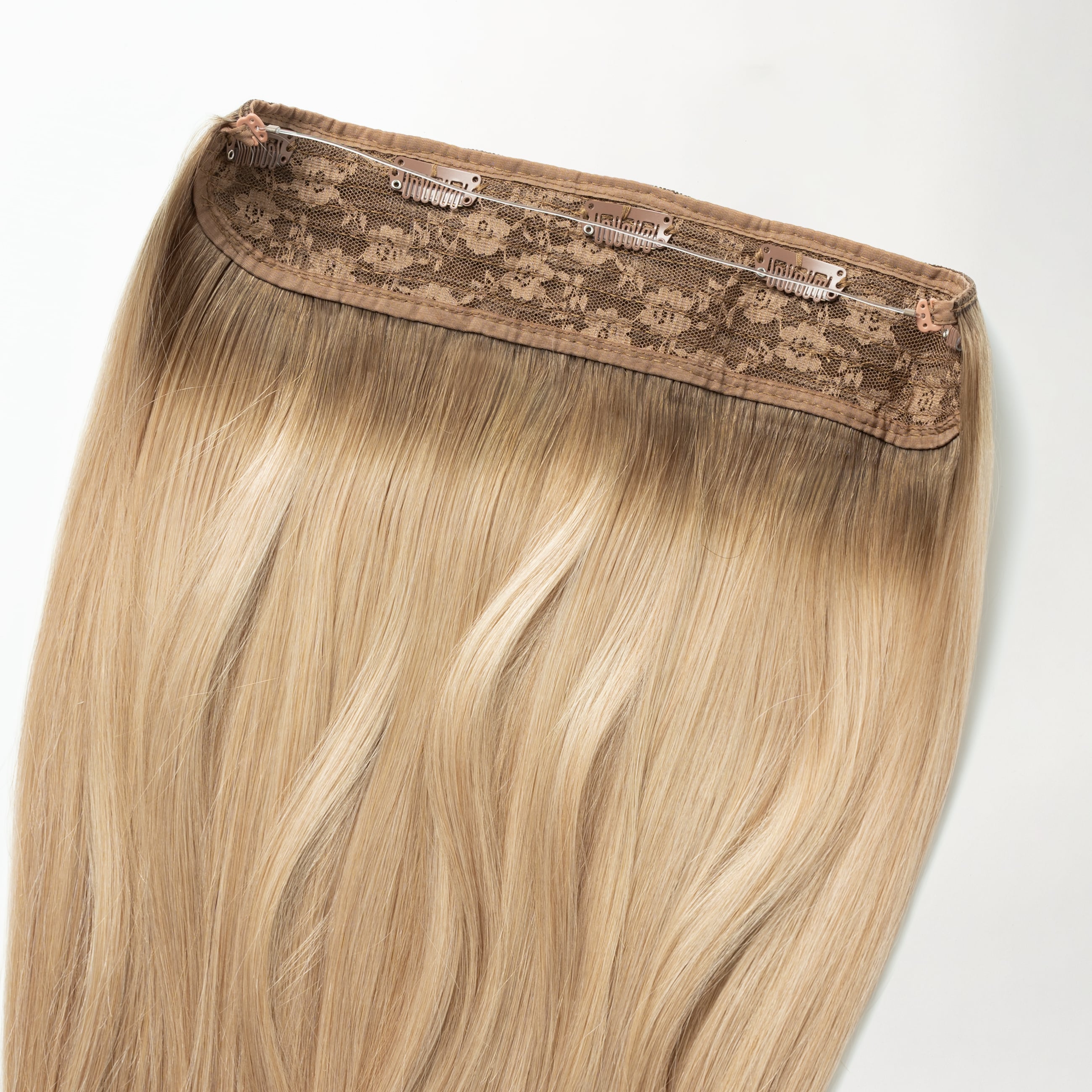 Flip in Extensions - Natural Blonde Root 5B+15