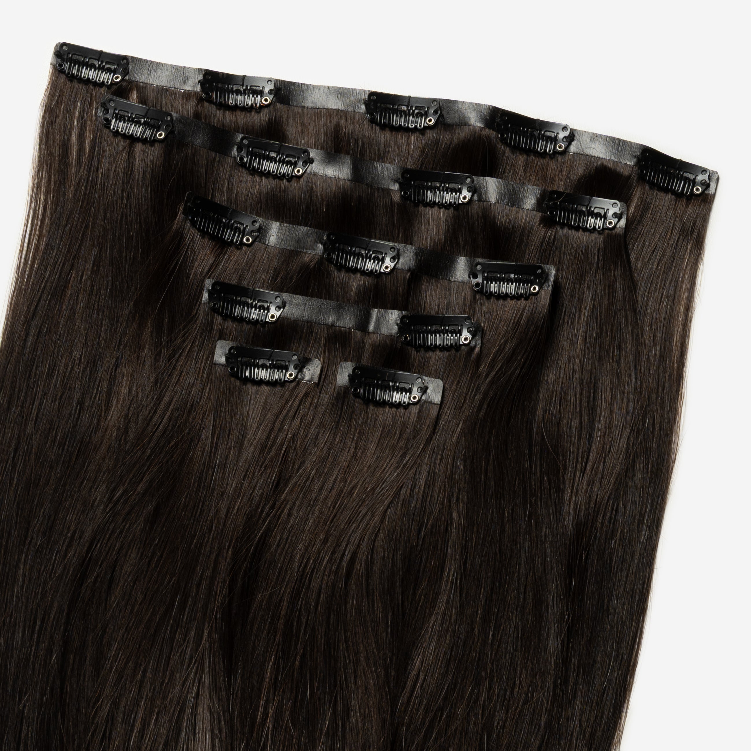 Invisible Clip In - Dark Natural Brown 1A