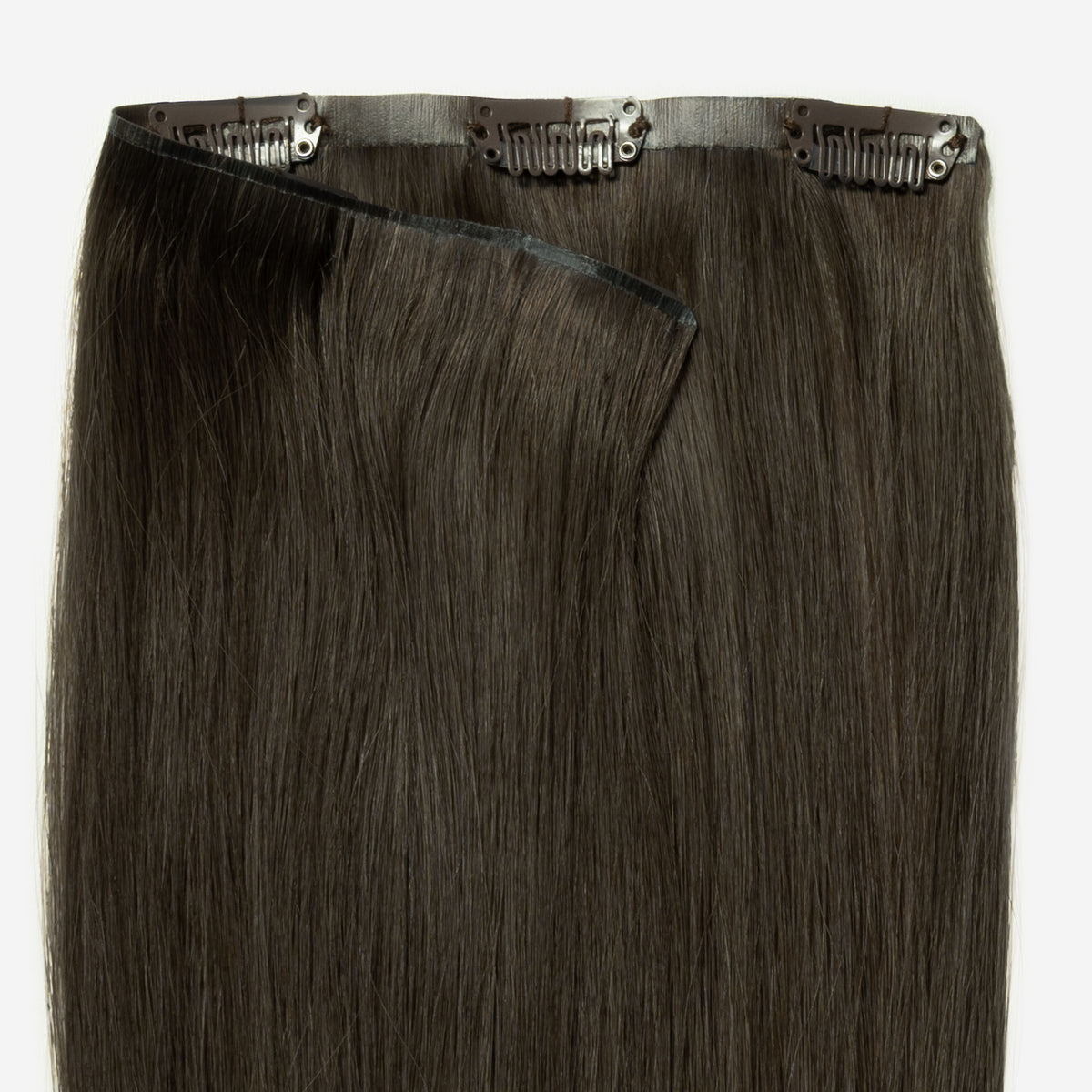Invisible Clip In - Extra Dark Ash Brown 1C