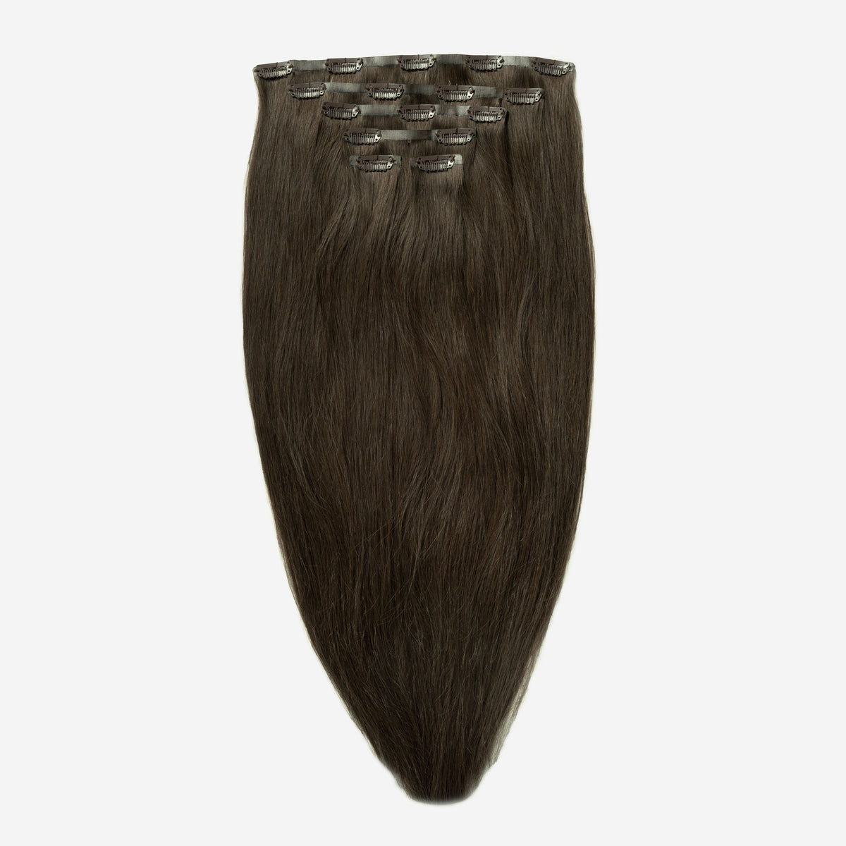 Invisible Clip In - Extra Dark Ash Brown 1C