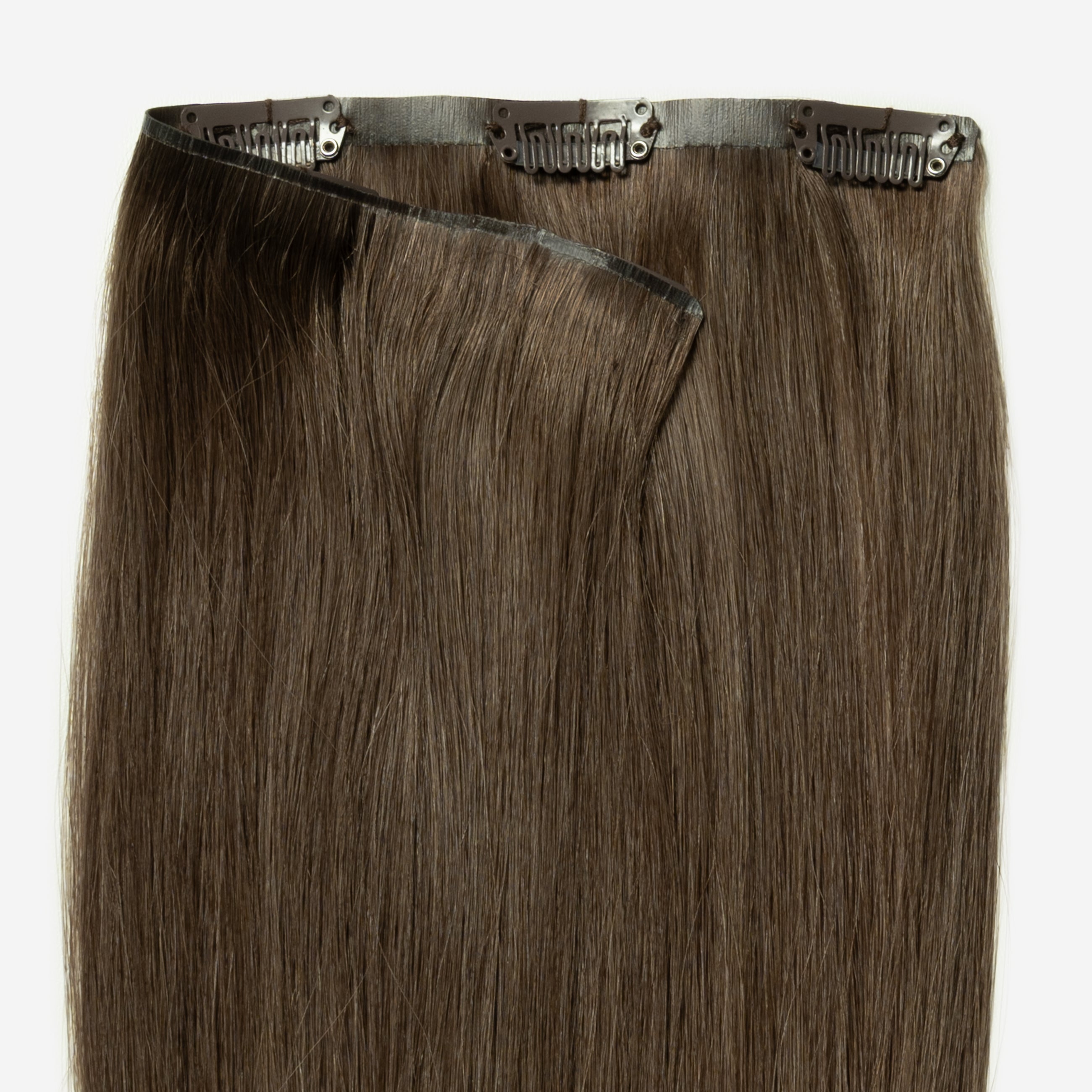 Invisible Clip In - Dark Ash Brown 2C