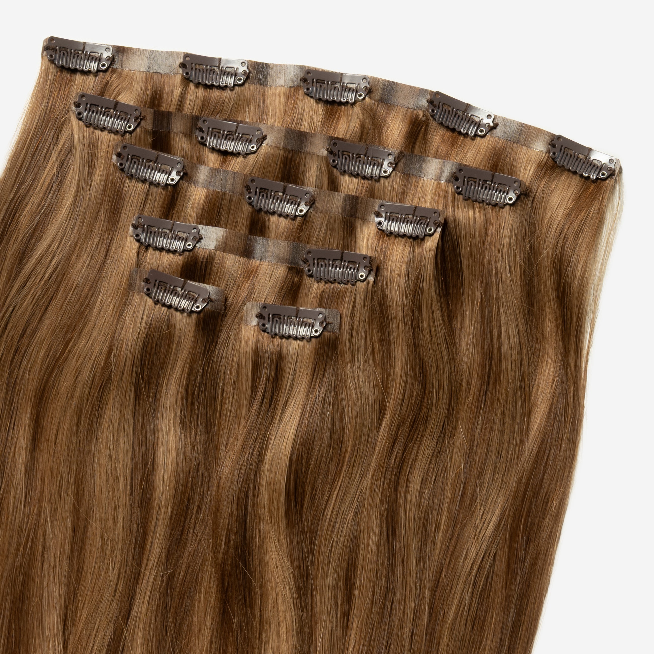 Invisible Clip In - Warm Brown Mix 4/7