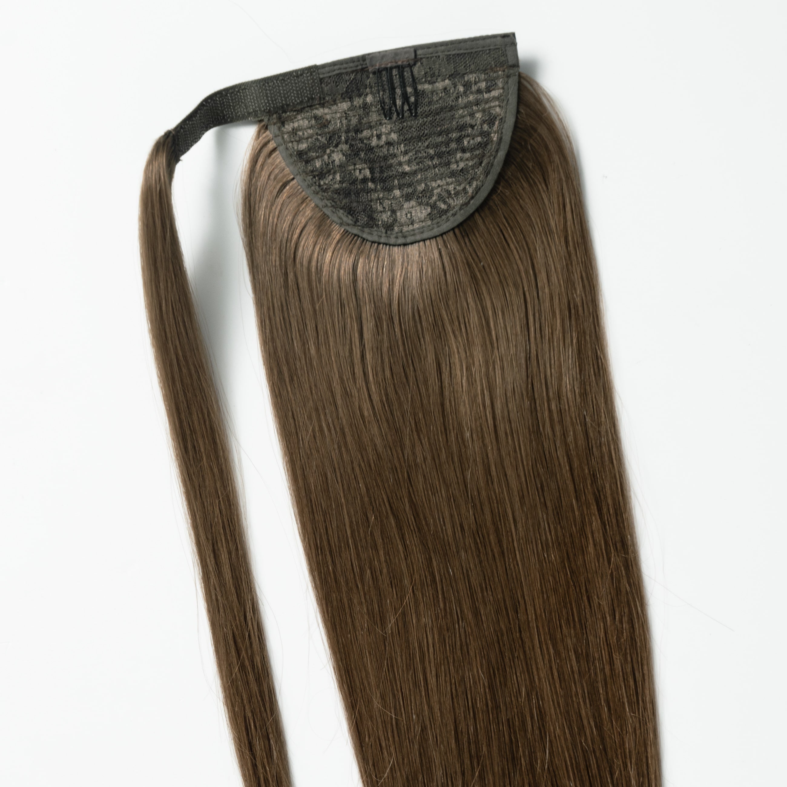 Ponytail Extensions - Light Chocolate Brown 2B
