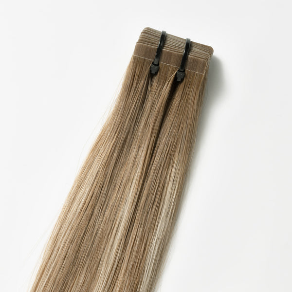 Tape in Extensions - Light Ash Blonde Balayage 5B+60B Tape in Extensions - Light Ash Blonde Balayage 5B+60B