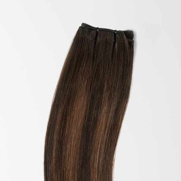 Tressen - Dark Chocolate Brown Balayage 1A+4 Tressen - Dark Chocolate Brown Balayage 1A+4