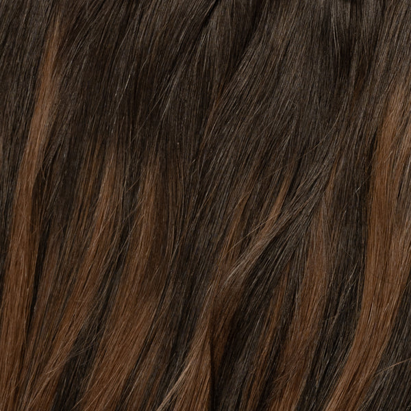 Tressen - Dark Chocolate Brown Balayage 1A+4
