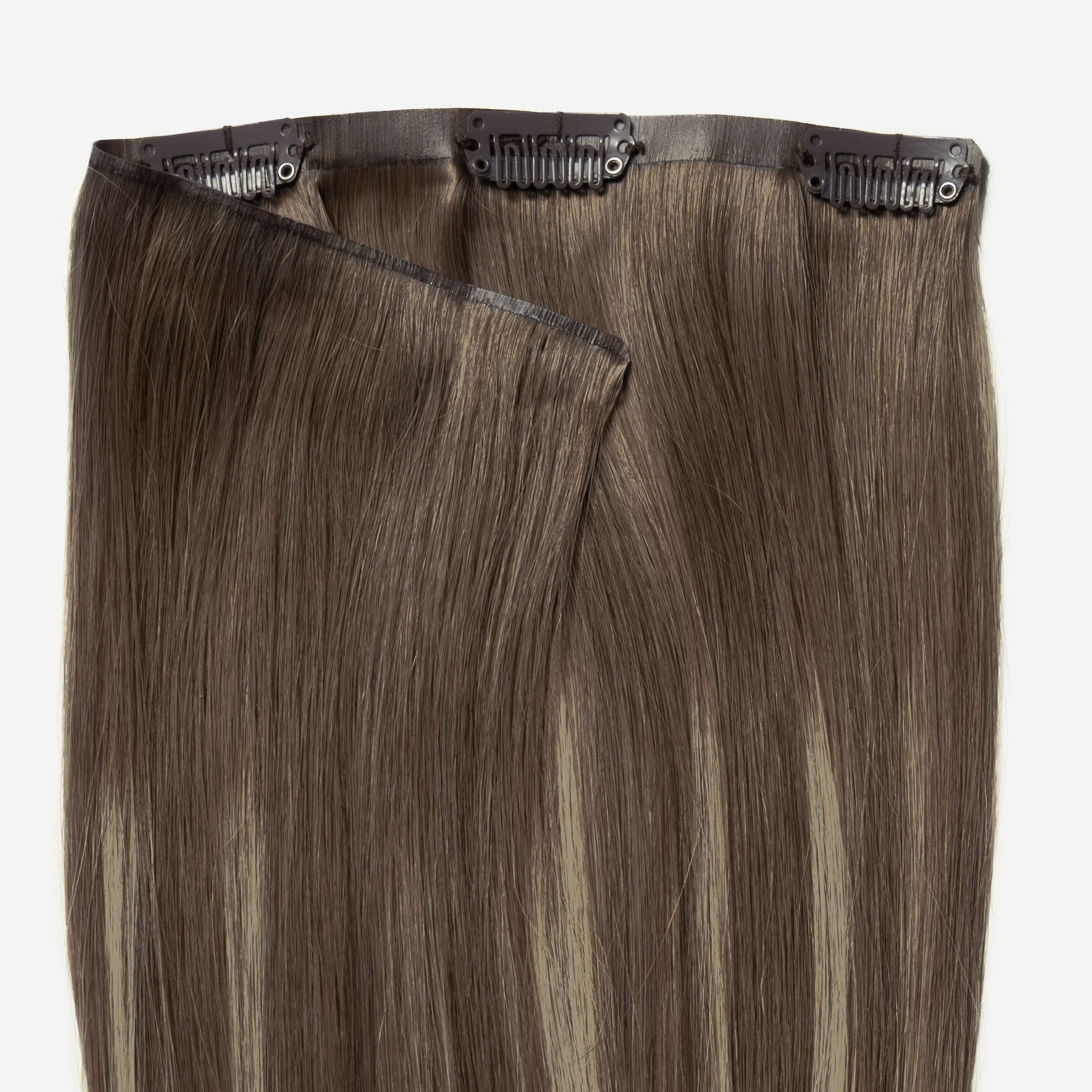 Invisible Clip In - Ash Brown Balayage 2C+5B