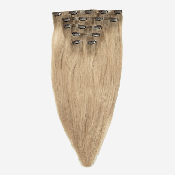 Invisible Clip In - Dark Chocolate Brown Balayage 1A+4