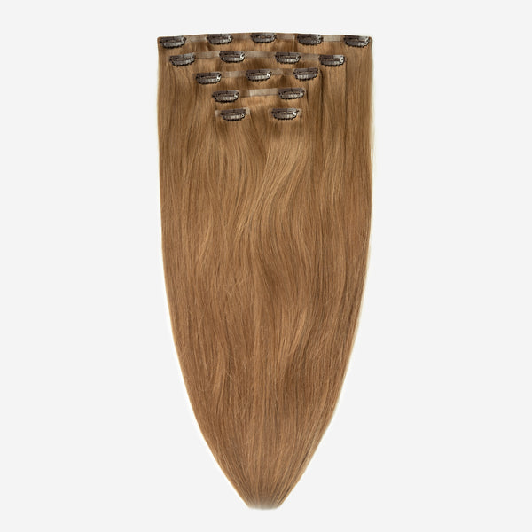 Invisible Clip In - Dark Chocolate Brown Balayage 1A+4