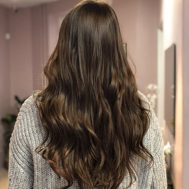 Flip in Extensions - Dunkles Naturbraun Nr. 3