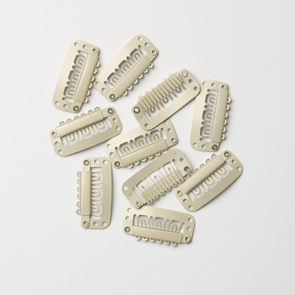 Clips til extensions - 10 stk - Lys